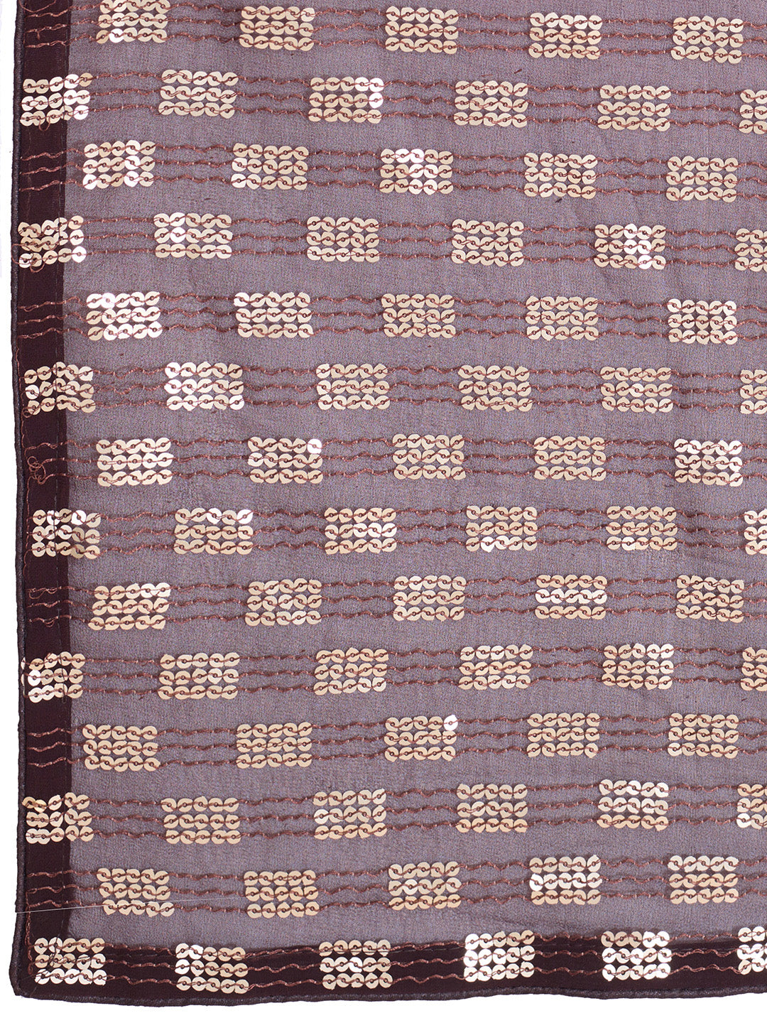 elegence women's georgette saree with blouse piece ( 0164-coffee )