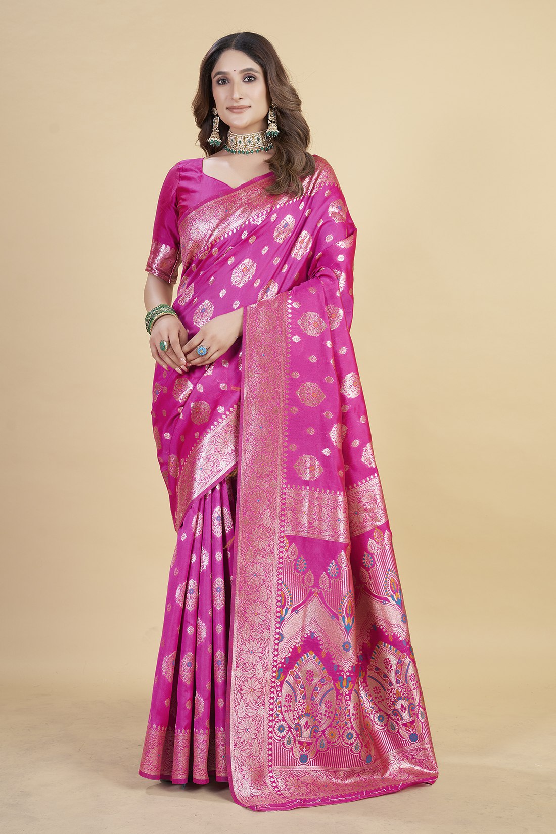luxury banarasi saree in royal – perfect for weddings & festive wear