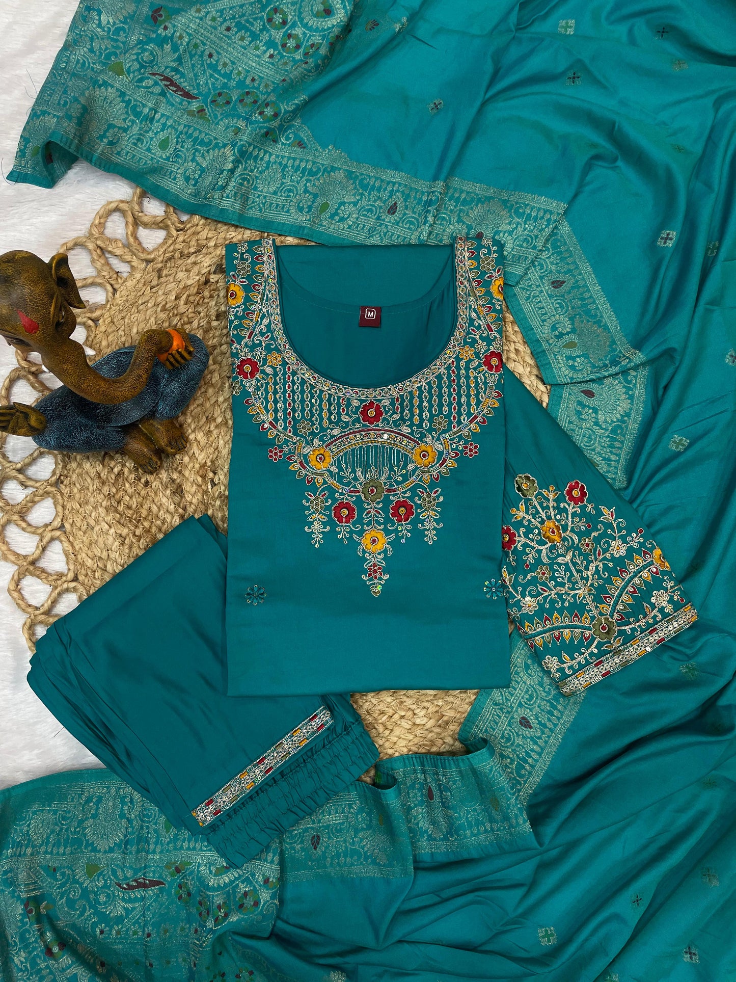 premium firozi kurti with dupatta – stylish & comfortable look