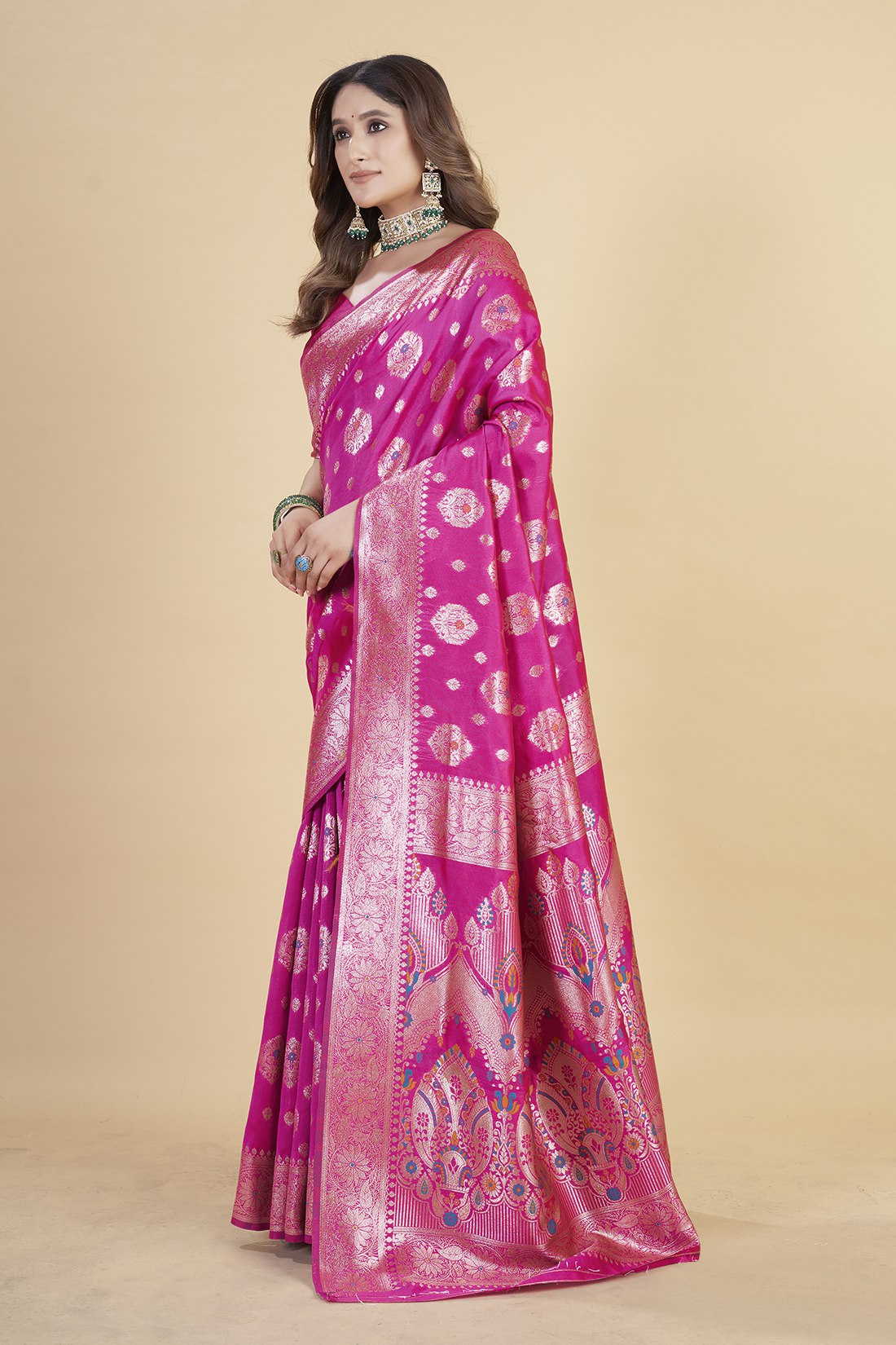 luxury banarasi saree in royal – perfect for weddings & festive wear