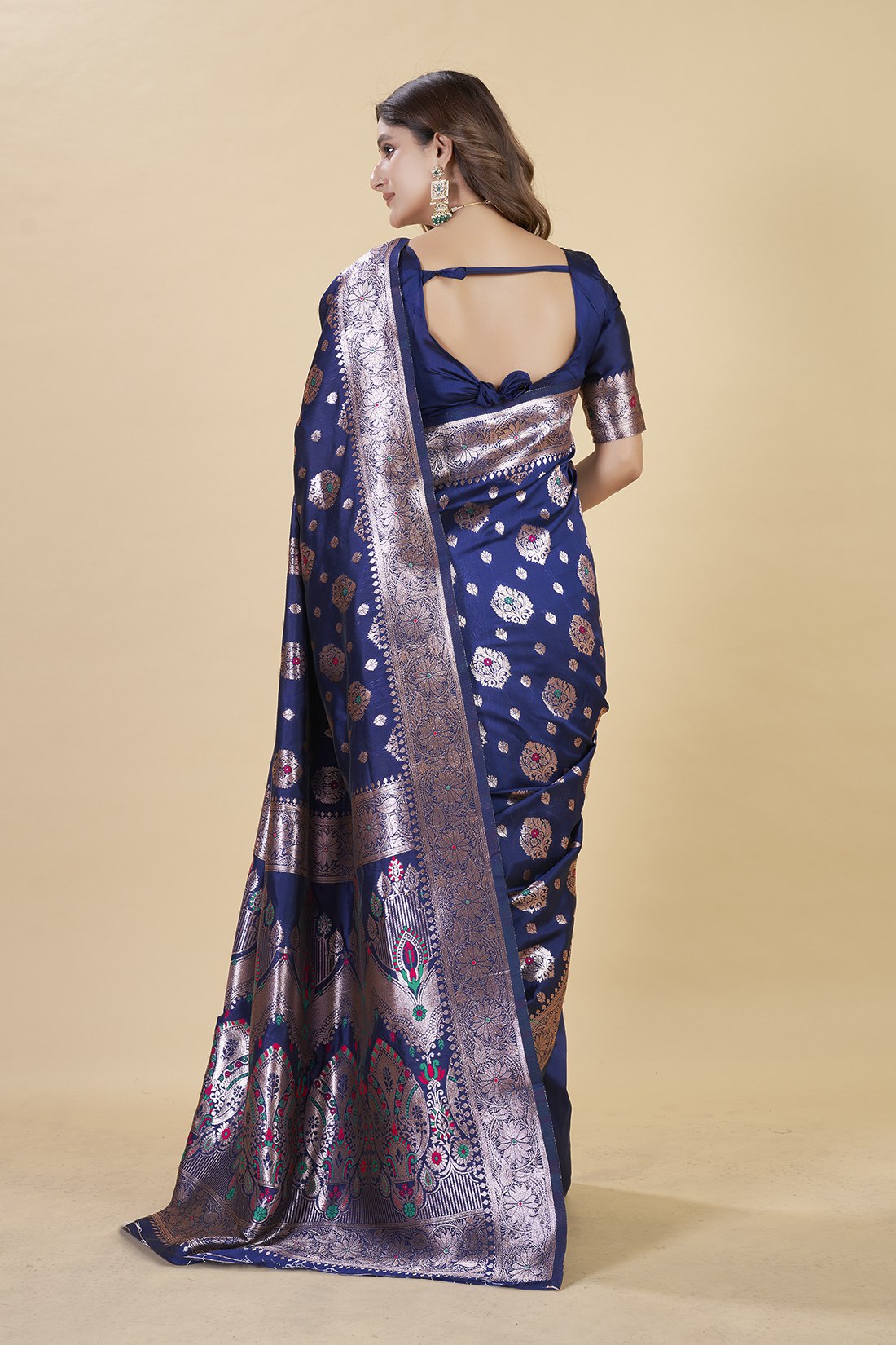 luxury banarasi saree in royal – perfect for weddings & festive wear