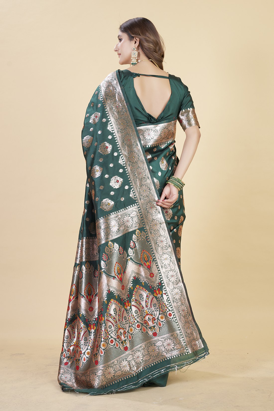 luxury banarasi saree in royal – perfect for weddings & festive wear