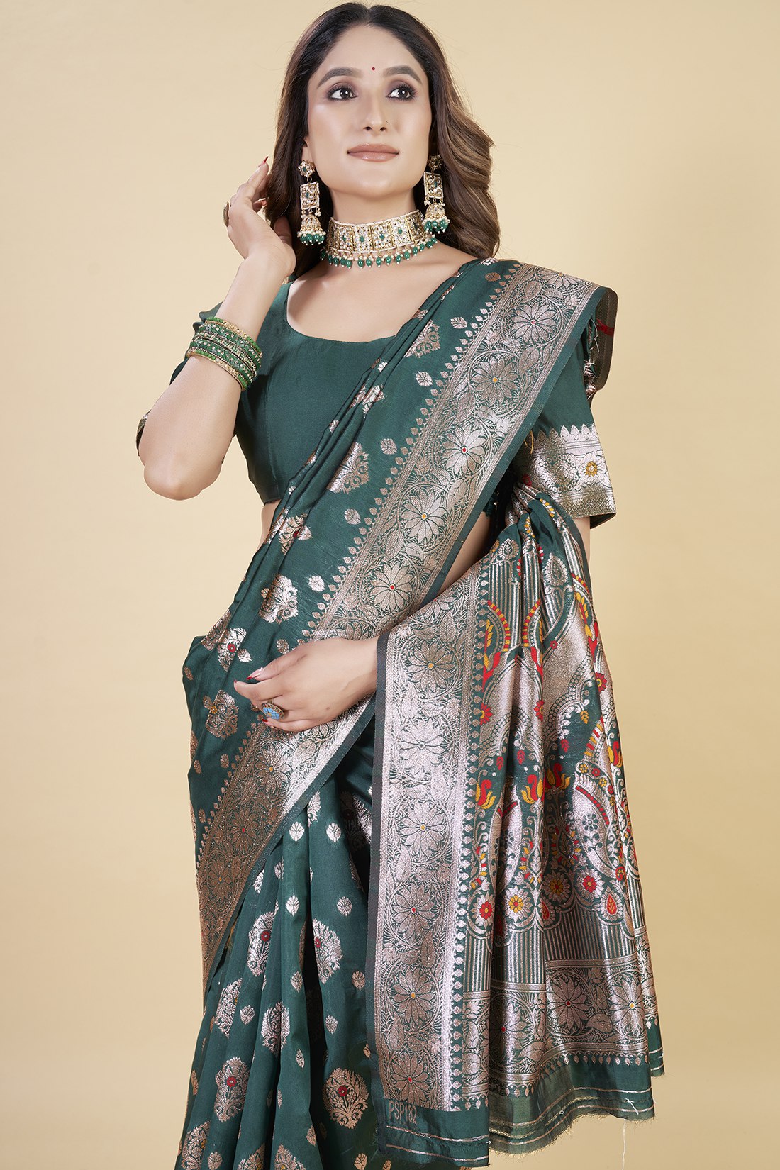 luxury banarasi saree in royal – perfect for weddings & festive wear