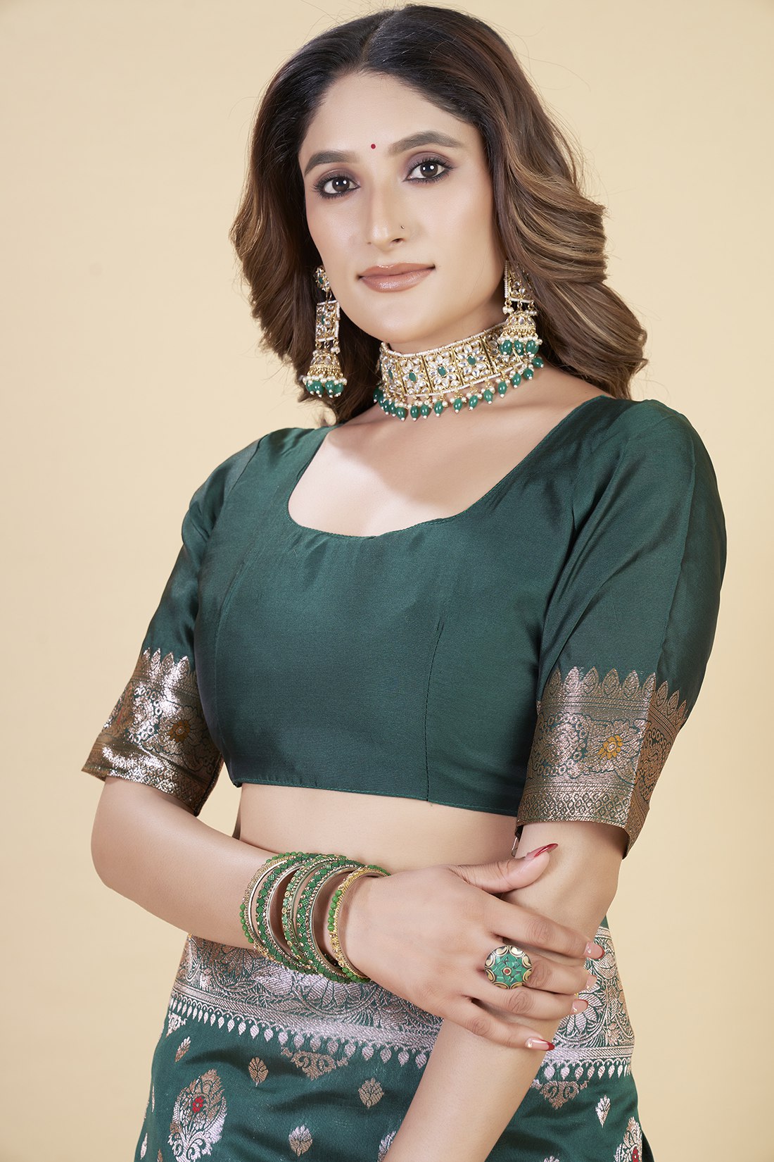 luxury banarasi saree in royal – perfect for weddings & festive wear