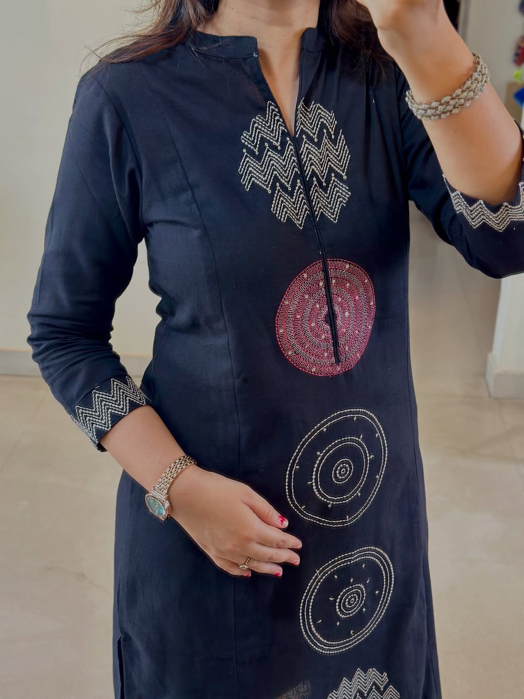 pure mul cotton kurti pent set with dupatta set