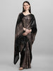 Women's Silk & Georgette Copper Saree With Unstiched Blouse Piece ( 0004- Copper )