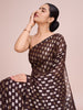 Elegence Women's Georgette Saree With Blouse Piece