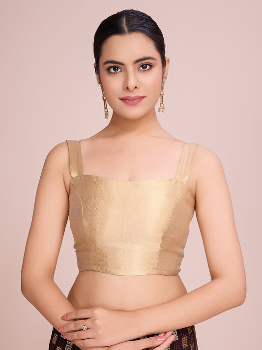 Elegence Women's Georgette Saree With Blouse Piece ( 0164-Coffee )