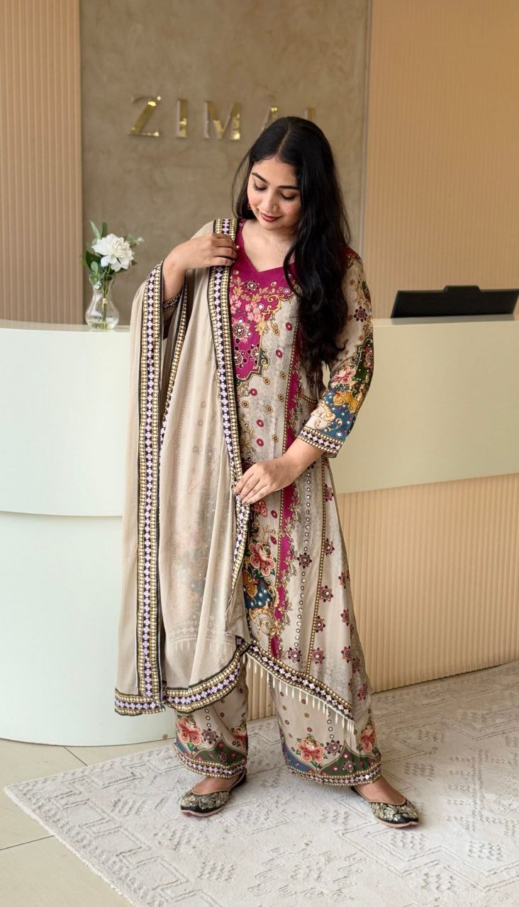 noori anarkali round plaza set