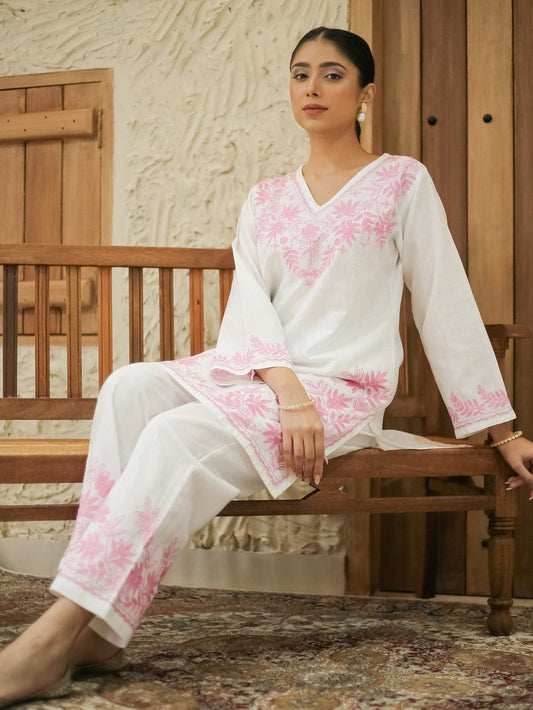 LILAN FULL EMBROIDERY KURTI SET
