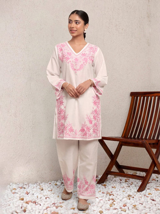 LILAN FULL EMBROIDERY KURTI SET