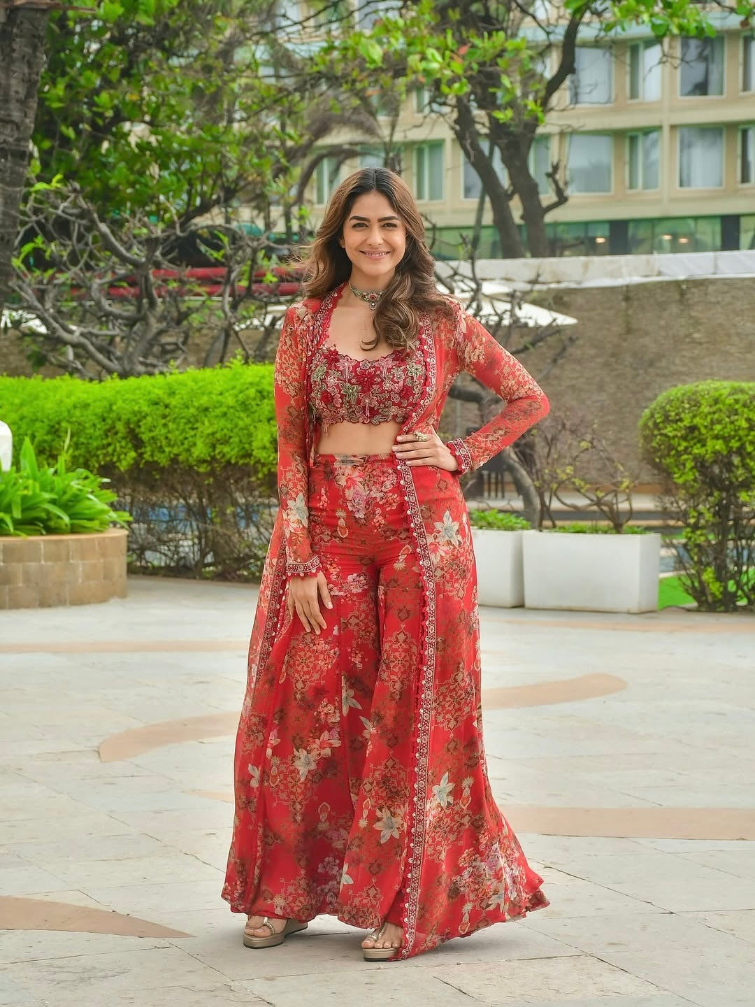 🦋 bollywood indo western koti plazo & blouse collection👗