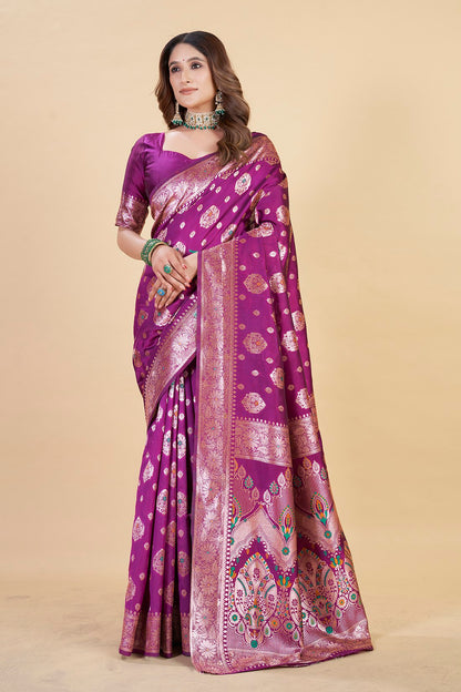 Luxury Banarasi Saree in Royal – Perfect for Weddings & Festive Wear
