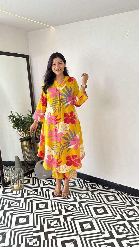 Bold Blossom Co-ord Set – Comfort Meets Style