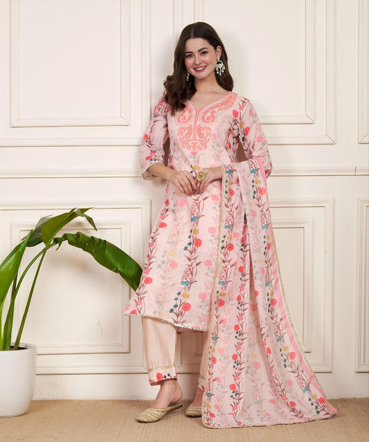 PAKISTANI NEW SHIFLI  LUNCHING LINEN Suit Set