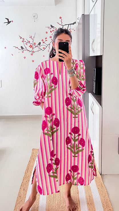 Premium Fine Cotton Co-Ord Style Kurti Pant Set