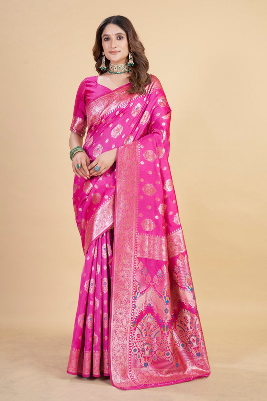 Luxury Banarasi Saree in Royal – Perfect for Weddings & Festive Wear