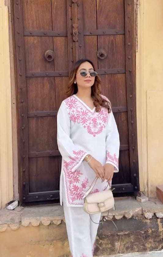 LILAN FULL EMBROIDERY KURTI SET