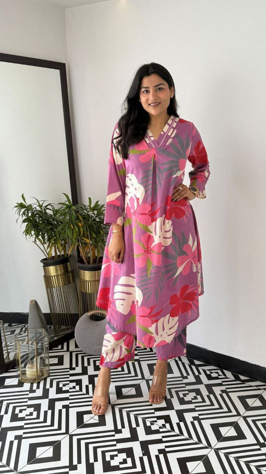 Bold Blossom Co-ord Set – Comfort Meets Style