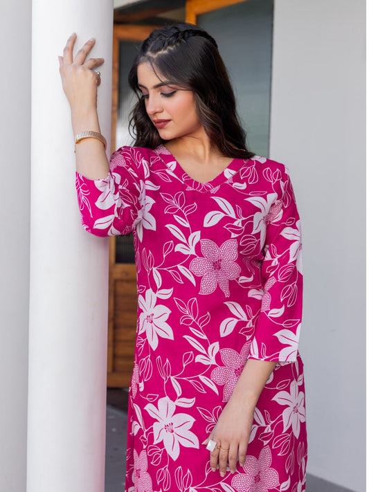 👗 Fully Stiched Cotton Blend Kurti Pant-   Rani* AF2026