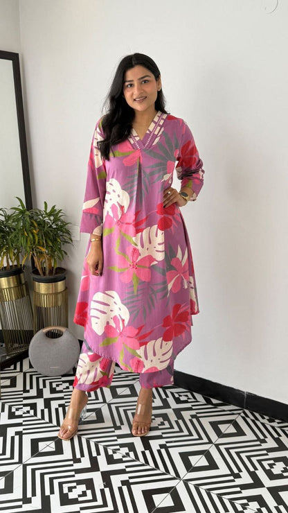Bold Blossom Co-ord Set – Comfort Meets Style