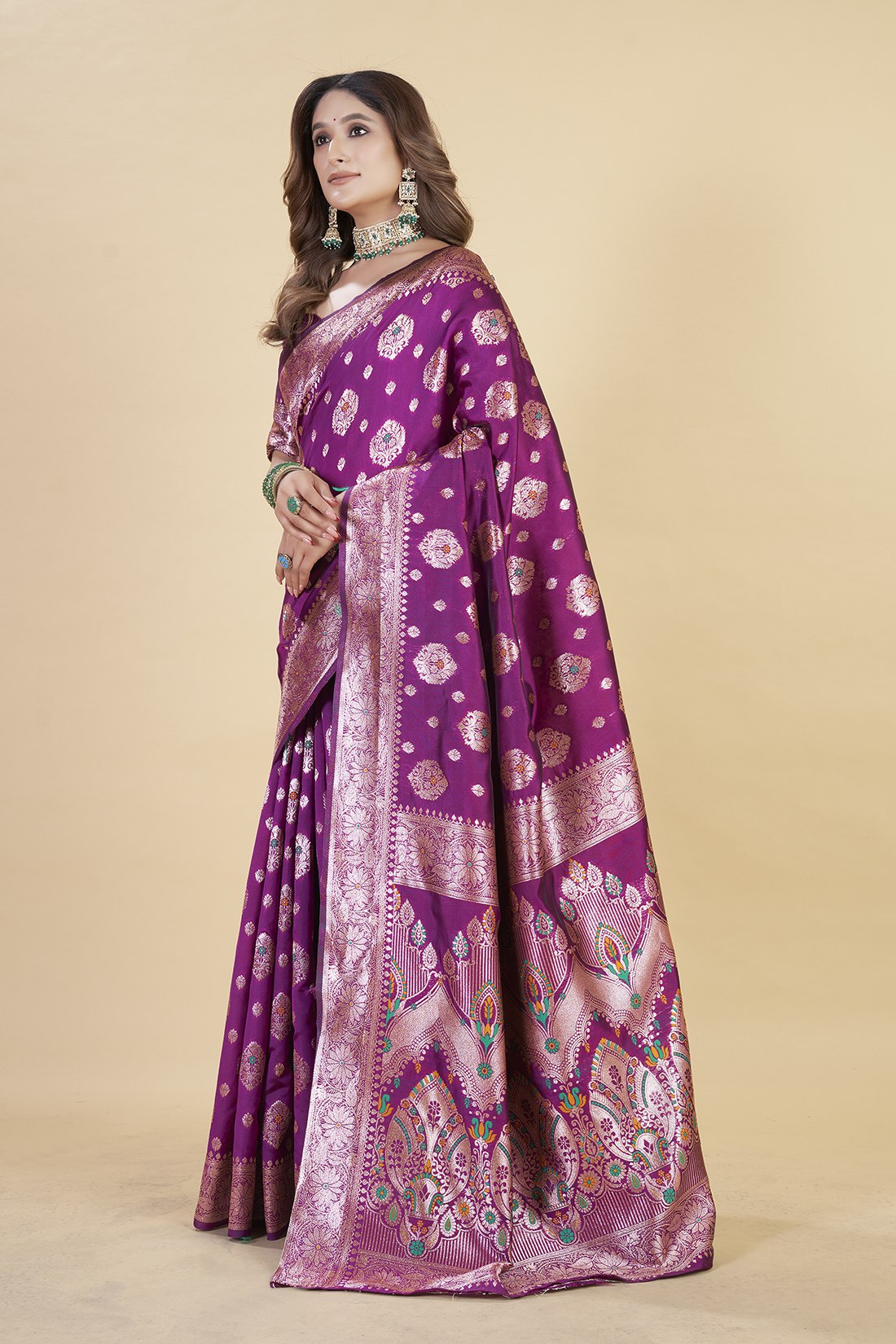 luxury banarasi saree in royal – perfect for weddings & festive wear