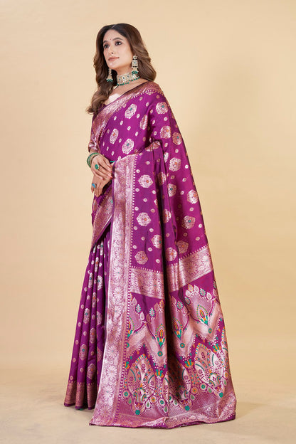 Luxury Banarasi Saree in Royal – Perfect for Weddings & Festive Wear