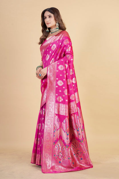 Luxury Banarasi Saree in Royal – Perfect for Weddings & Festive Wear