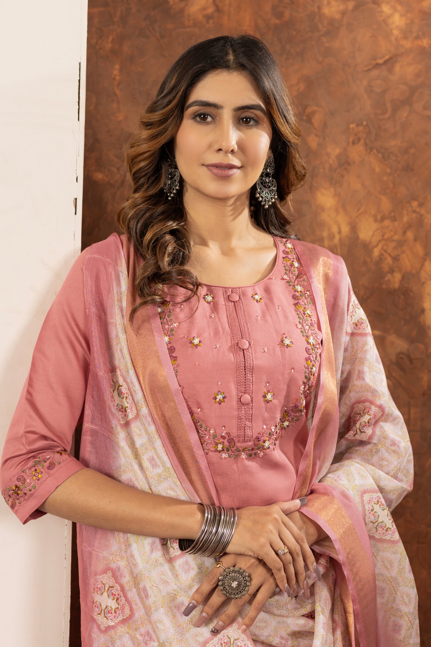 👗👗 elegant straight kurti pant dupatta set 👗👗