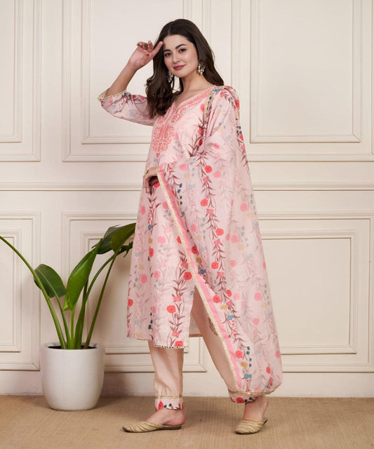 PAKISTANI NEW SHIFLI  LUNCHING LINEN Suit Set