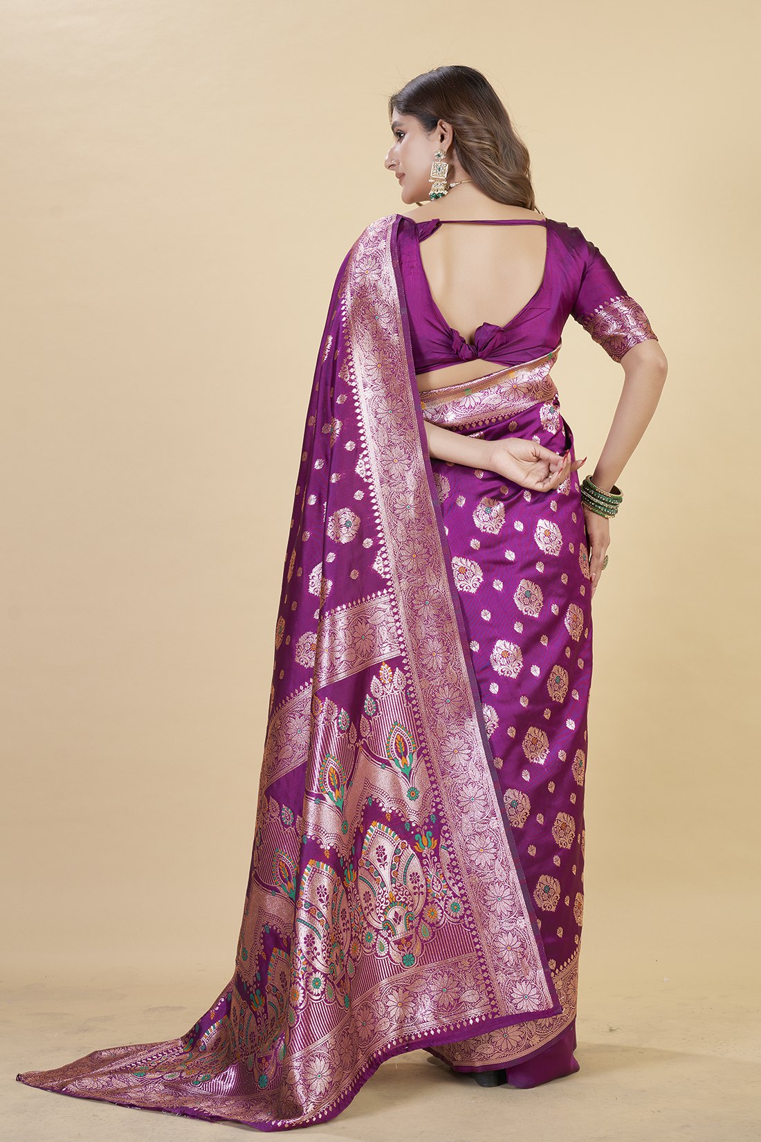 luxury banarasi saree in royal – perfect for weddings & festive wear