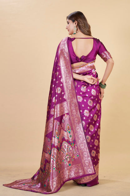 Luxury Banarasi Saree in Royal – Perfect for Weddings & Festive Wear