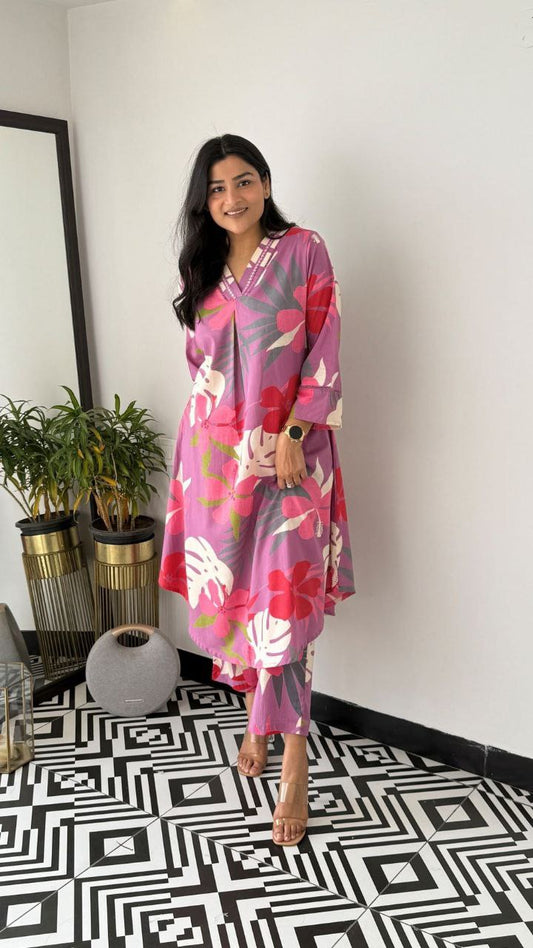 Bold Blossom Co-ord Set – Comfort Meets Style