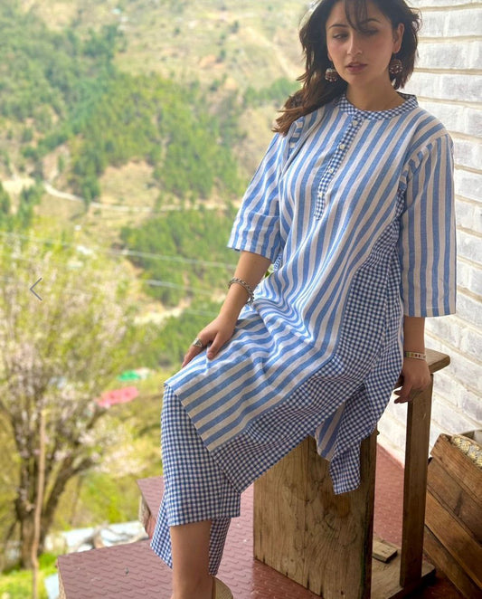 Premium Fine Cotton Co-Ord Style Kurti Pant Set