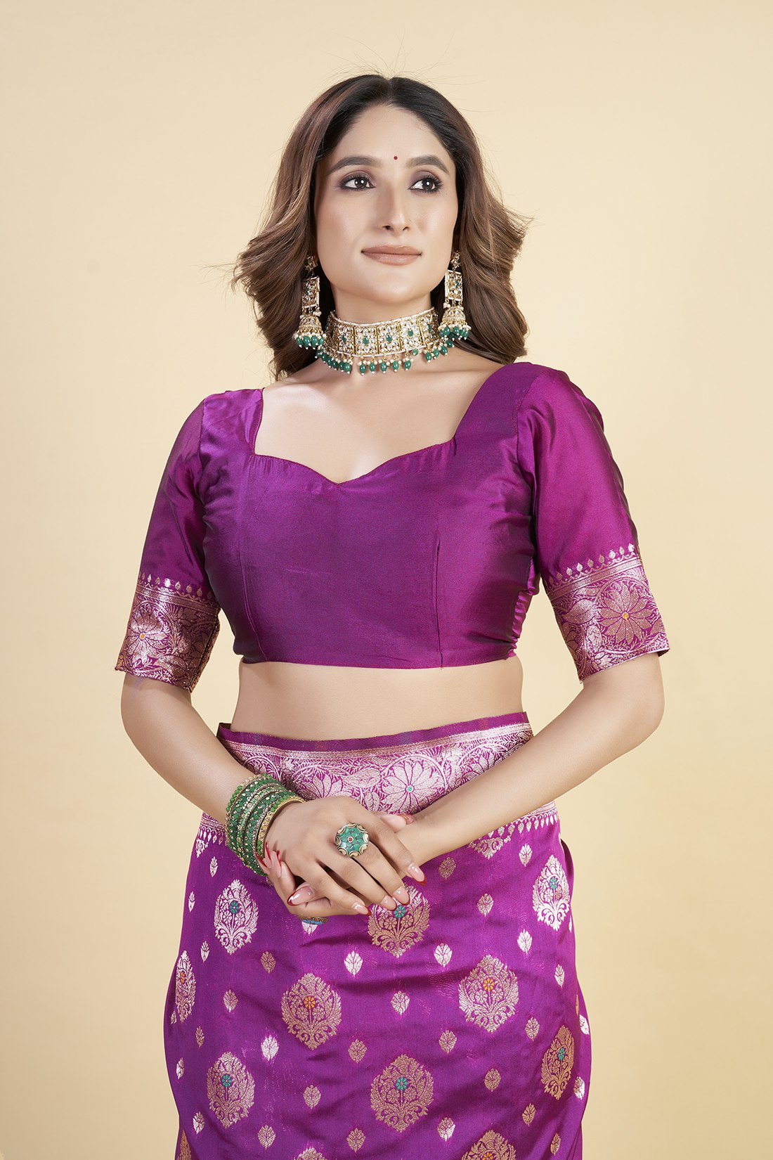 luxury banarasi saree in royal – perfect for weddings & festive wear