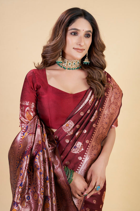 Luxury Banarasi Saree in Royal – Perfect for Weddings & Festive Wear