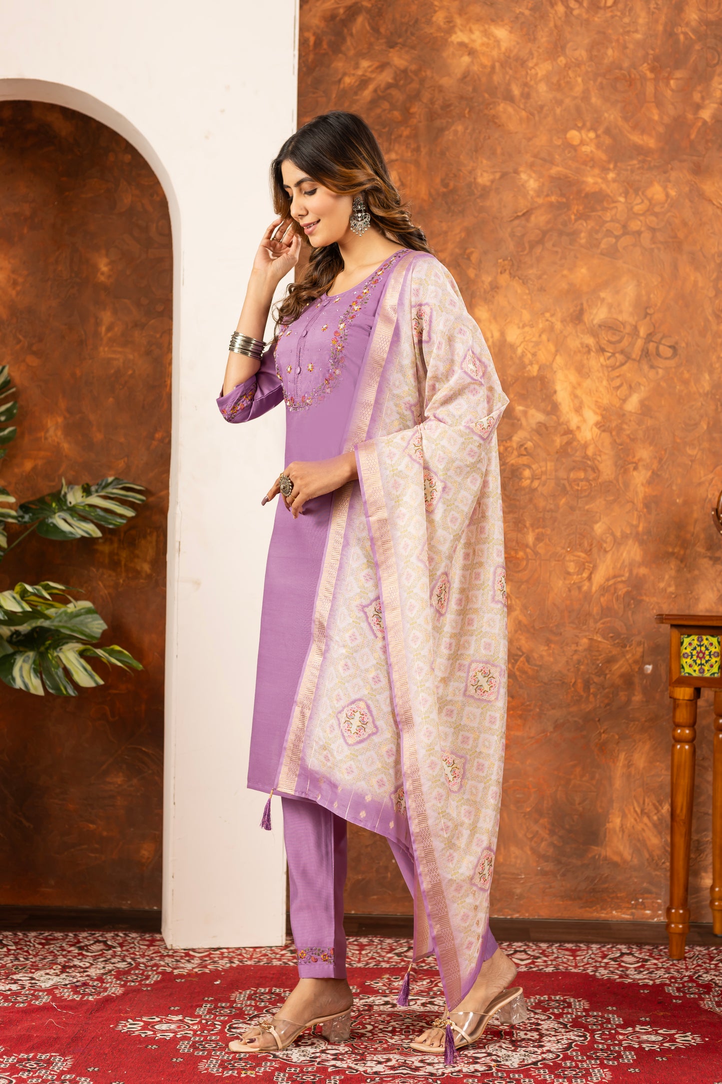 👗👗 elegant straight kurti pant dupatta set 👗👗