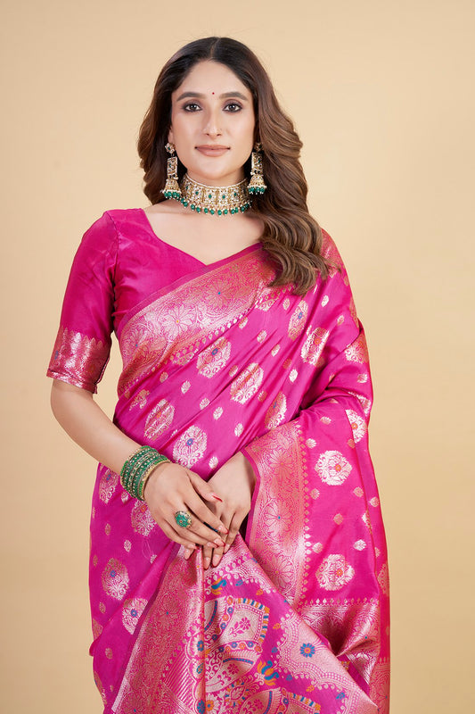 Luxury Banarasi Saree in Royal – Perfect for Weddings & Festive Wear