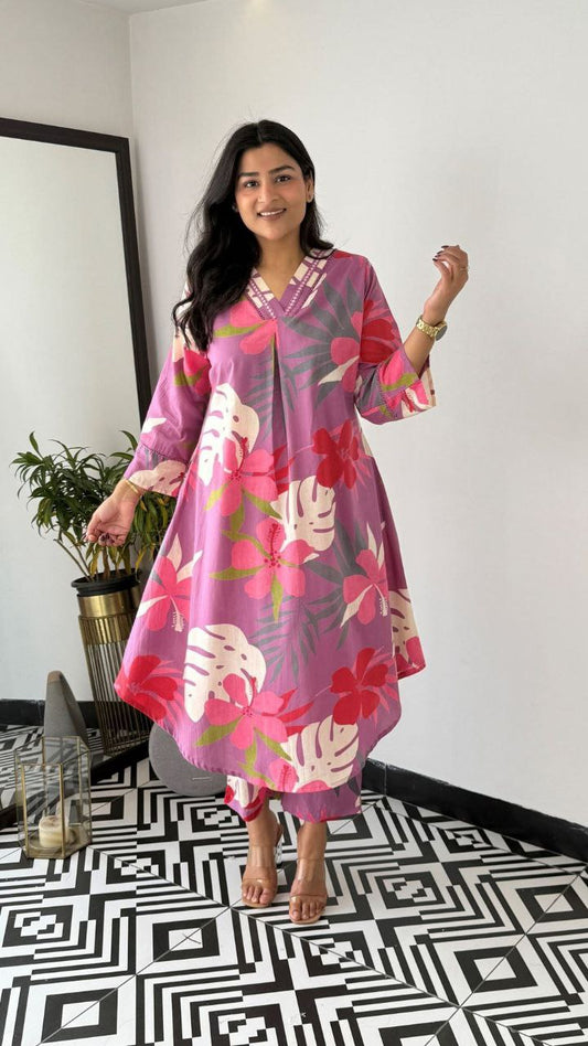 Bold Blossom Co-ord Set – Comfort Meets Style