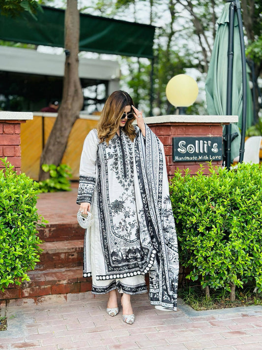 💃 Đěsigner Party Wear Look Printed Pur Malai Satin Long 3Pc Co-Ord Set 👗👗