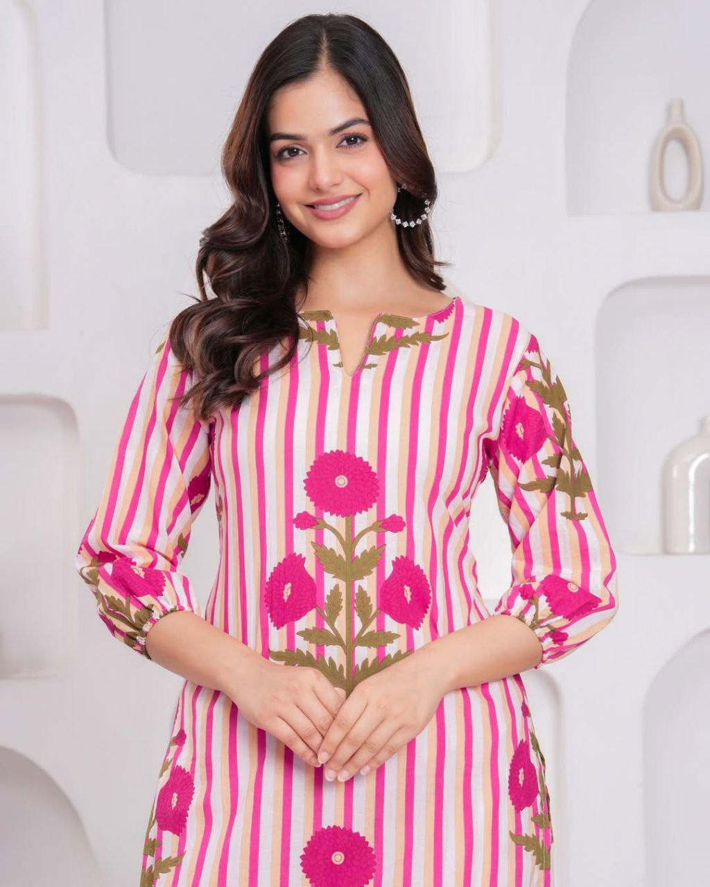 most magnificent pure cotton printed kurta set