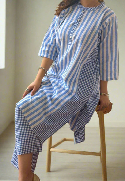 Premium Fine Cotton Co-Ord Style Kurti Pant Set