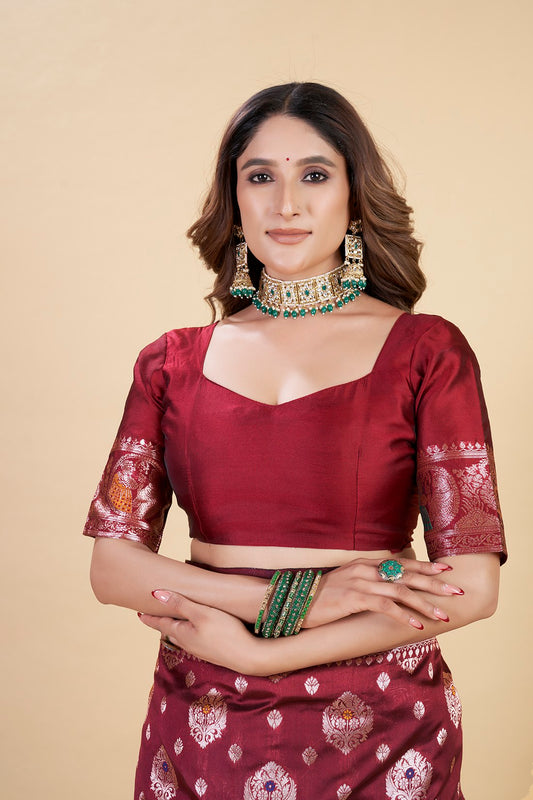 Luxury Banarasi Saree in Royal – Perfect for Weddings & Festive Wear