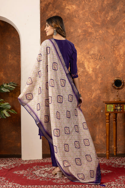 👗👗 Elegant Straight Kurti Pant Dupatta Set 👗👗