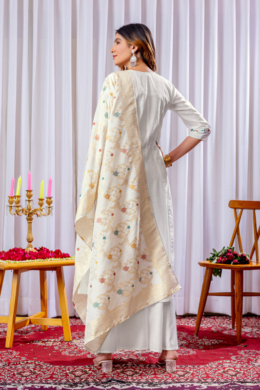 Multi Embroidery Thread,With Hand Work