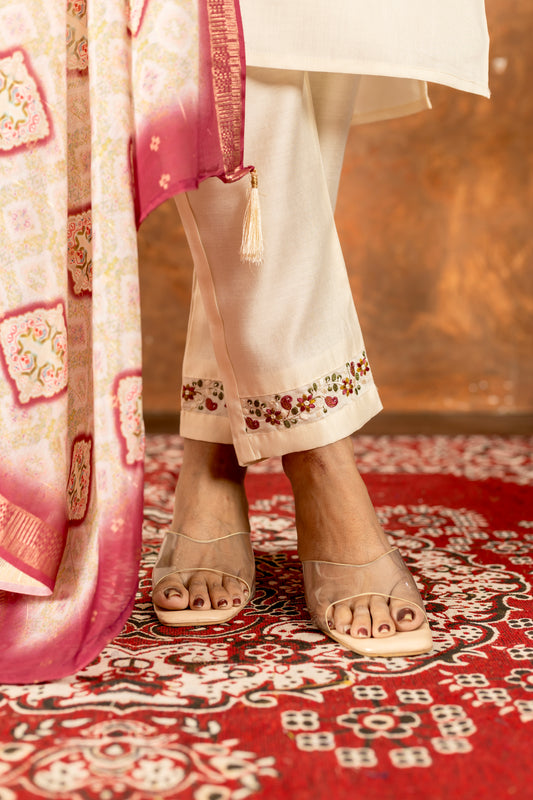 👗👗 Elegant Straight Kurti Pant Dupatta Set 👗👗
