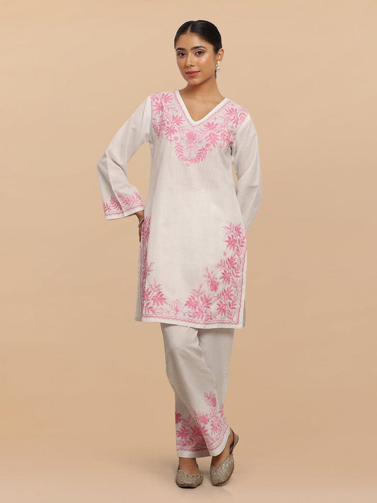 LILAN FULL EMBROIDERY KURTI SET
