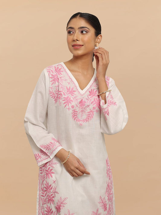 LILAN FULL EMBROIDERY KURTI SET