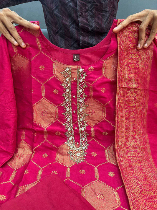 Featuring Beautiful Suit Sets in pure Banarasi Suit Set