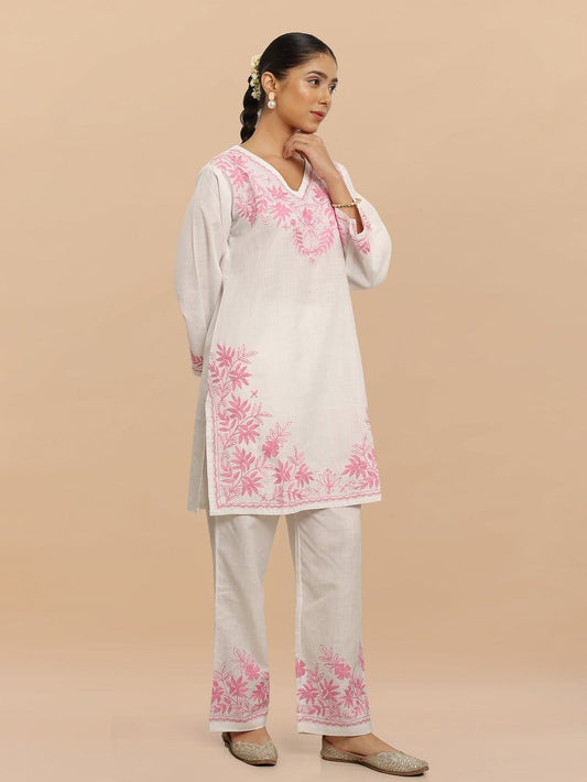 LILAN FULL EMBROIDERY KURTI SET